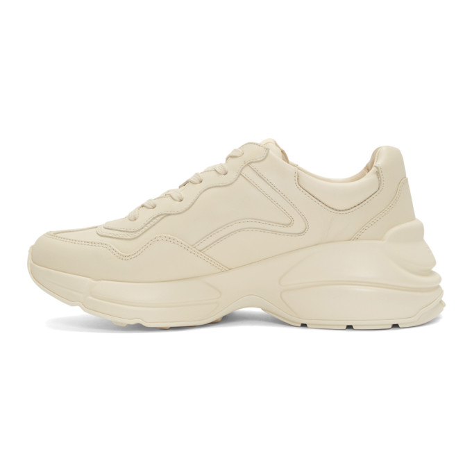 GUCCI Off-White Vintage Logo Rhyton Sneakers