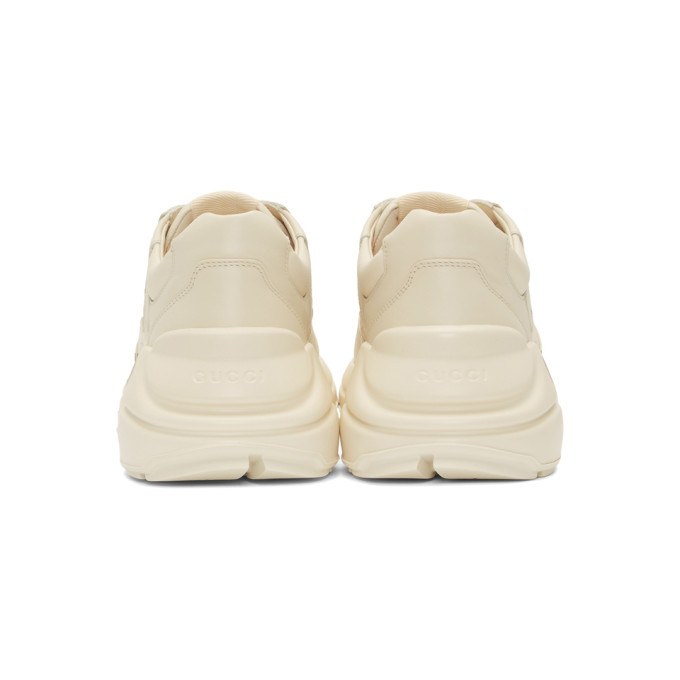 GUCCI Off-White Vintage Logo Rhyton Sneakers