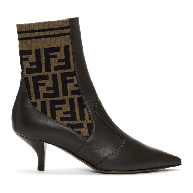 fendi rockoko ankle boots