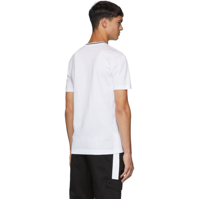 DOLCE & GABBANA WHITE BOX LOGO T-SHIRT
