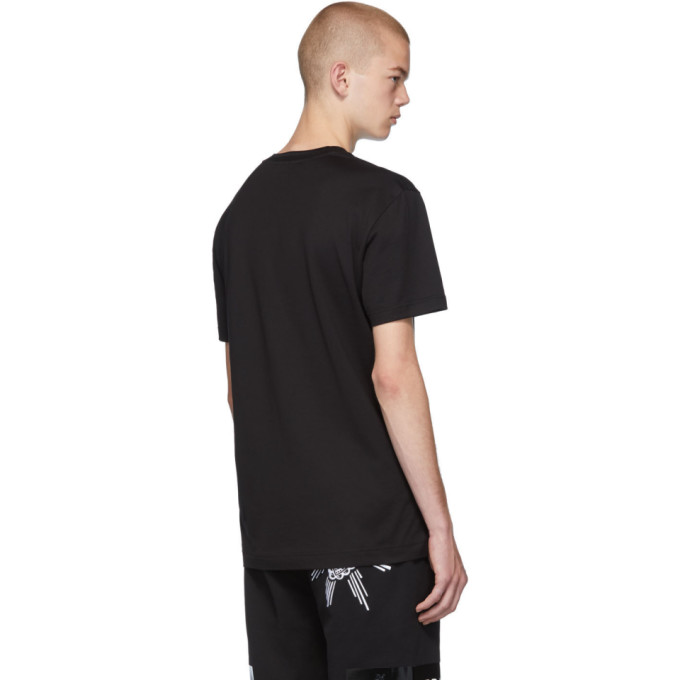 DOLCE & GABBANA DOLCE AND GABBANA BLACK KING PATCH T-SHIRT