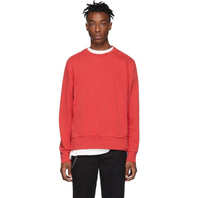 Click to view more detailed imagery on our partner's website Ksubi Men's Seeing Lines Crewneck Sweatshirt In Red