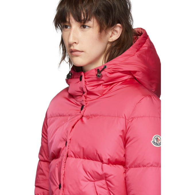 MONCLER MONCLER PINK DOWN LENA JACKET