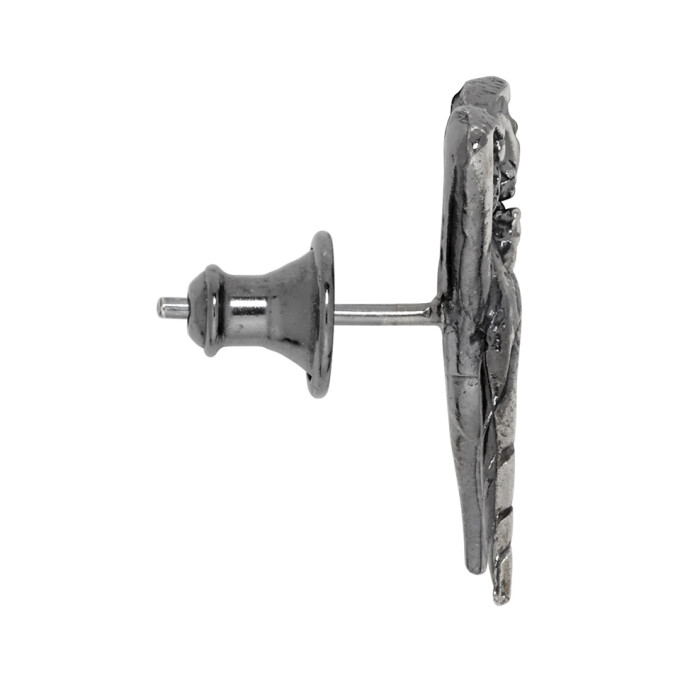 CHIN TEO CHIN TEO SSENSE EXCLUSIVE SILVER KHOPESH DEUX EARRINGS