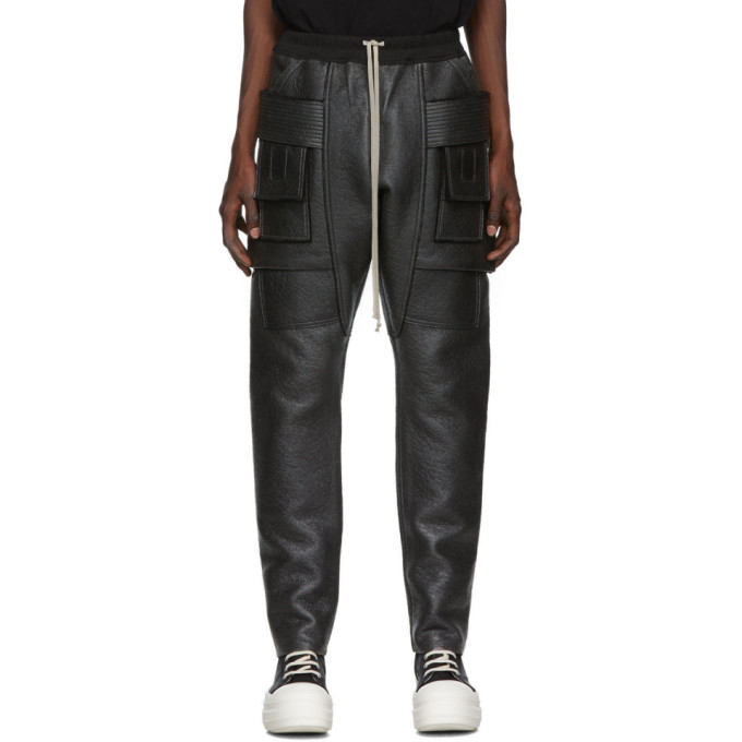 Click to view more detailed imagery on our partner's website Rick Owens Drkshdw Creatch Cargo Pants In 09 Blk