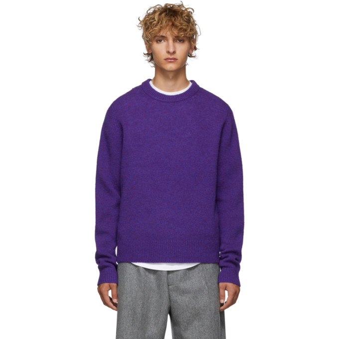acne studios purple sweater