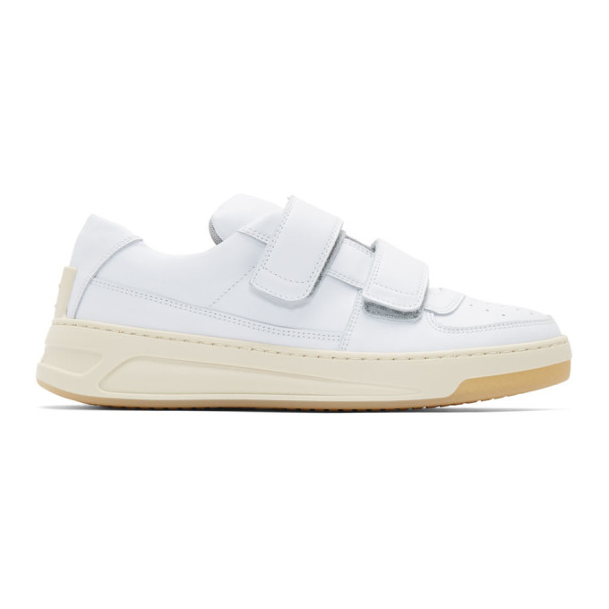 ACNE STUDIOS ACNE STUDIOS WHITE PEREY STRAP SNEAKERS