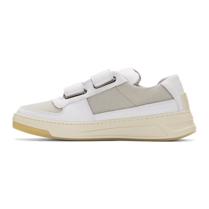 ACNE STUDIOS ACNE STUDIOS WHITE HOOK PEREY STRAP SNEAKERS