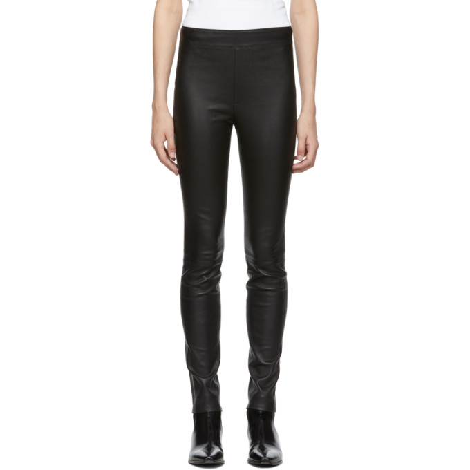 Click to view more detailed imagery on our partner's website Helmut Lang Skinny Stretch-Leather Leggings In Black