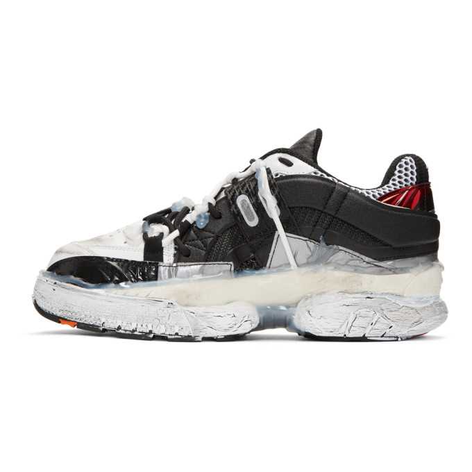 MAISON MARGIELA Red & Black Fusion Low Sneakers