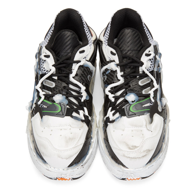 MAISON MARGIELA Red & Black Fusion Low Sneakers