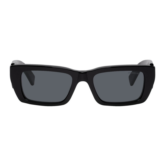 Moncler Genius 8 Moncler Palm Angels Black Rectangular Sunglasses In
