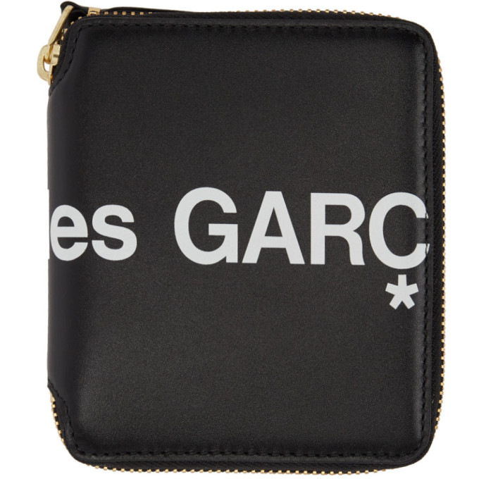 COMME DES GARÇONS COMME DES GARCONS WALLETS BLACK HUGE LOGO WALLET