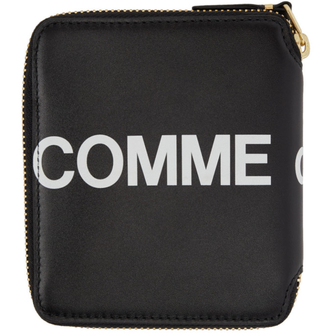 COMME DES GARÇONS COMME DES GARCONS WALLETS BLACK HUGE LOGO WALLET