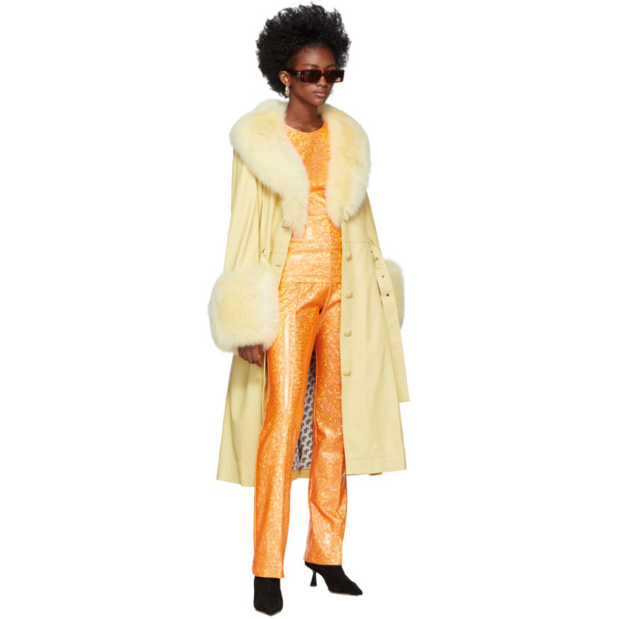 SAKS POTTS SAKS POTTS ORANGE SAYA SHIMMER TOP