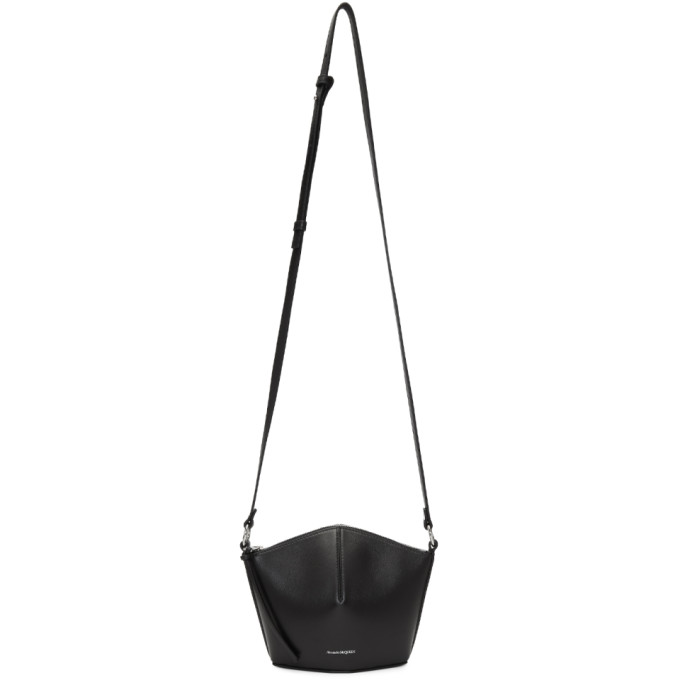 Alexander Mcqueen Black Mini Nicole Bucket Bag In 1000 Black | ModeSens