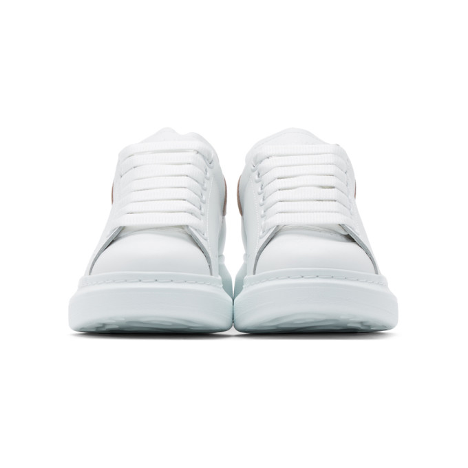 ALEXANDER MCQUEEN White & Pink Oversized Sneakers