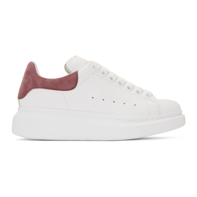 ALEXANDER MCQUEEN SSENSE Exclusive White & Pink Oversized Sneakers