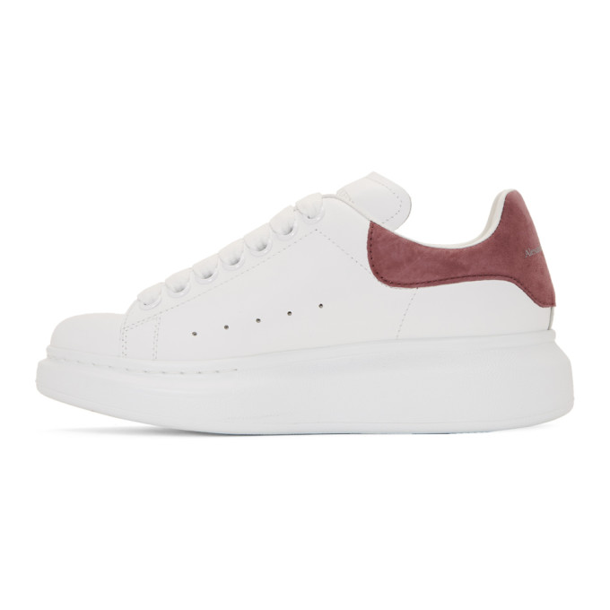 ALEXANDER MCQUEEN SSENSE Exclusive White & Pink Oversized Sneakers