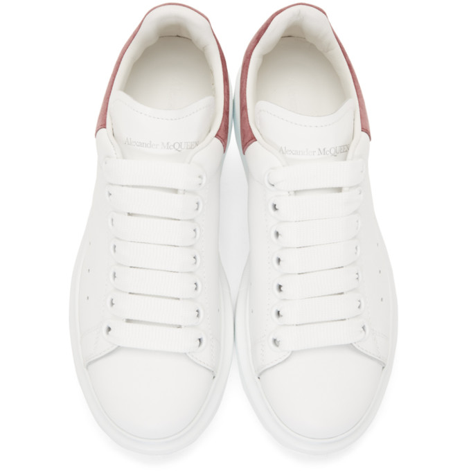 ALEXANDER MCQUEEN SSENSE Exclusive White & Pink Oversized Sneakers