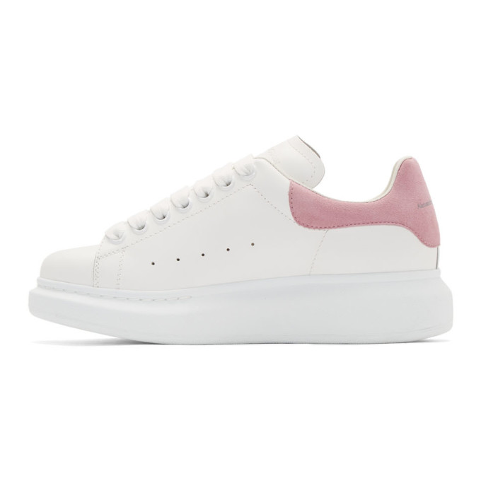 ALEXANDER MCQUEEN SSENSE Exclusive White & Pink Oversized Sneakers