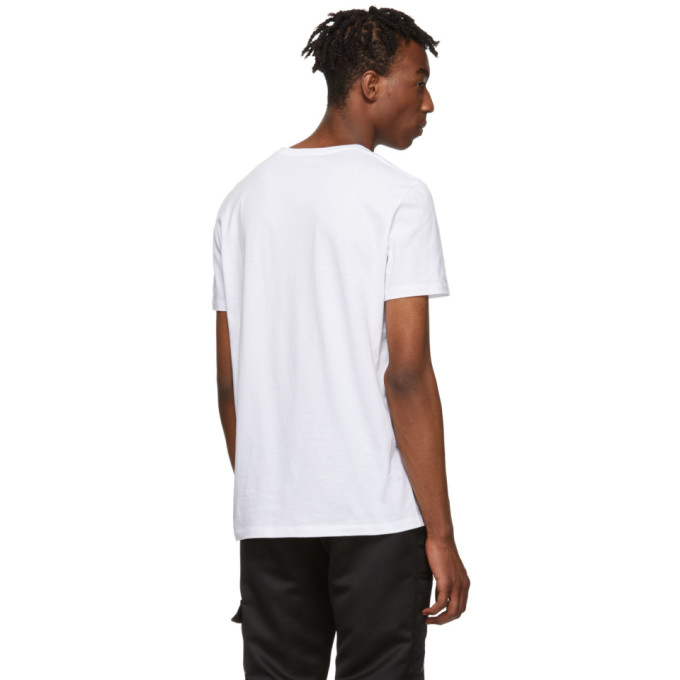 ALEXANDER MCQUEEN White Metallic Skull T-Shirt
