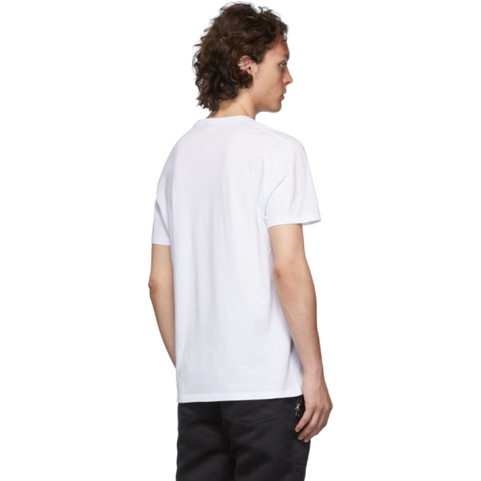 ALEXANDER MCQUEEN ALEXANDER MCQUEEN WHITE PATCHWORK SKULL T-SHIRT