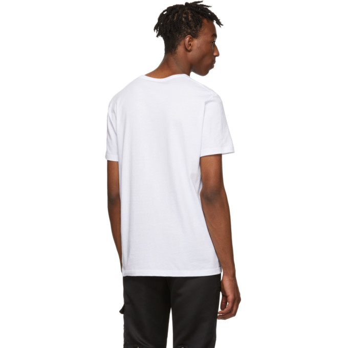 ALEXANDER MCQUEEN WHITE BEETLE SKULL T-SHIRT