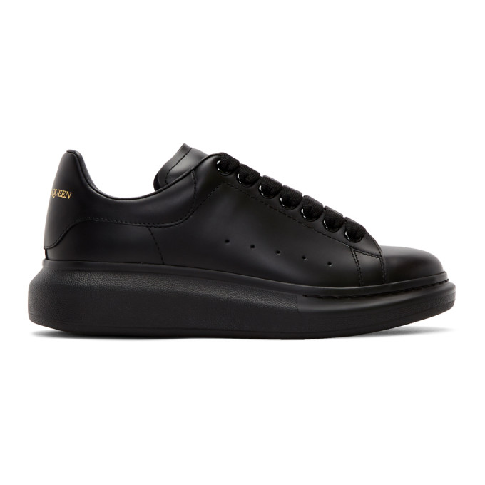 Click to view more detailed imagery on our partner's website Alexander Mcqueen Show Leather Platform Trainers In Black