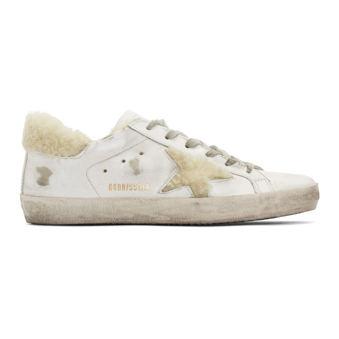 golden goose superstar shearling