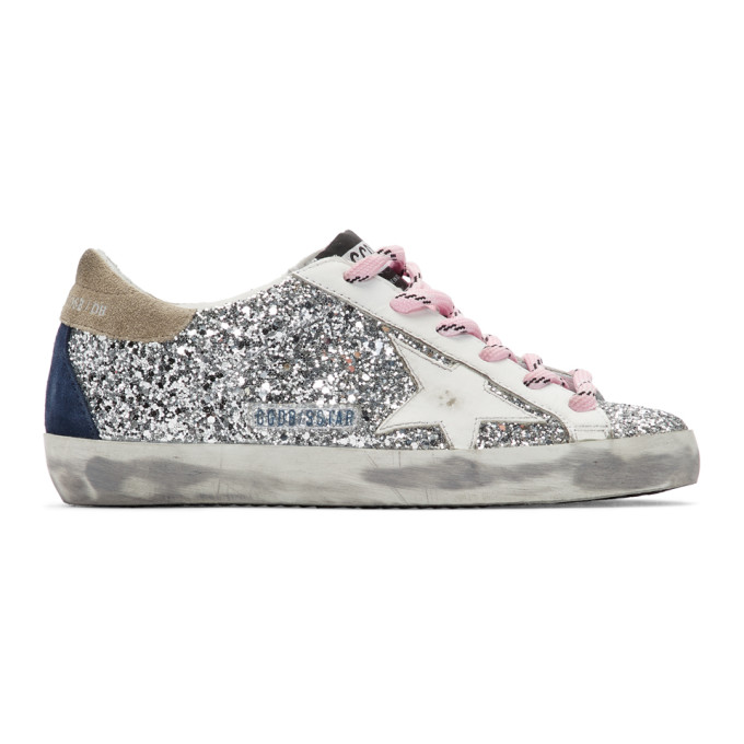 silver golden goose sneakers