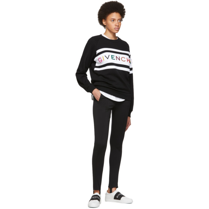 GIVENCHY GIVENCHY WHITE AND BLACK URBAN STREET SNEAKERS