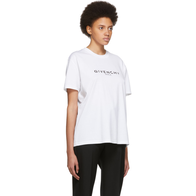 GIVENCHY WHITE VINTAGE LOGO T-SHIRT
