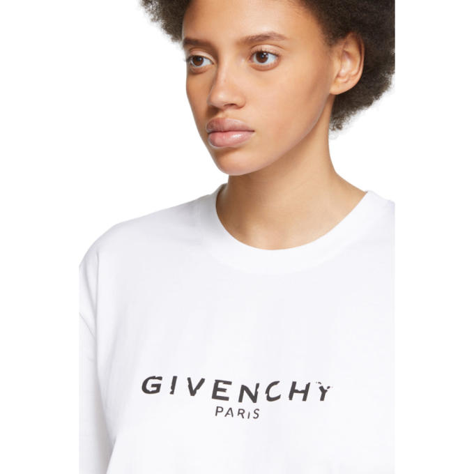 GIVENCHY WHITE VINTAGE LOGO T-SHIRT
