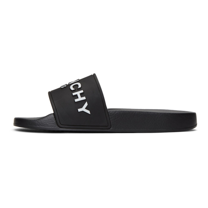 GIVENCHY BLACK LOGO SLIDES