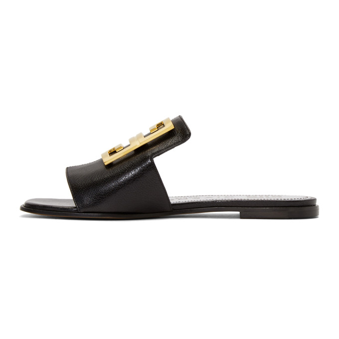 GIVENCHY GIVENCHY BLACK 4G FLAT MULES