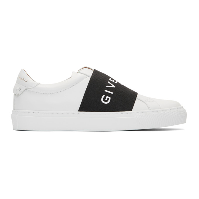 GIVENCHY GIVENCHY WHITE AND BLACK URBAN STREET SNEAKERS