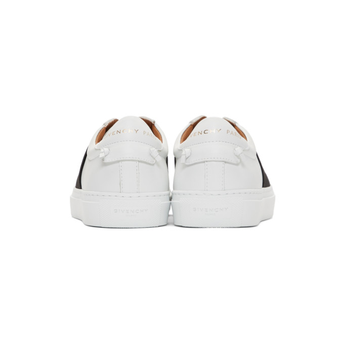GIVENCHY GIVENCHY WHITE AND BLACK URBAN STREET SNEAKERS