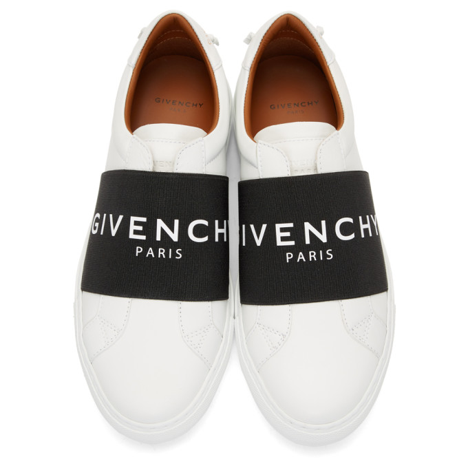 GIVENCHY GIVENCHY WHITE AND BLACK URBAN STREET SNEAKERS