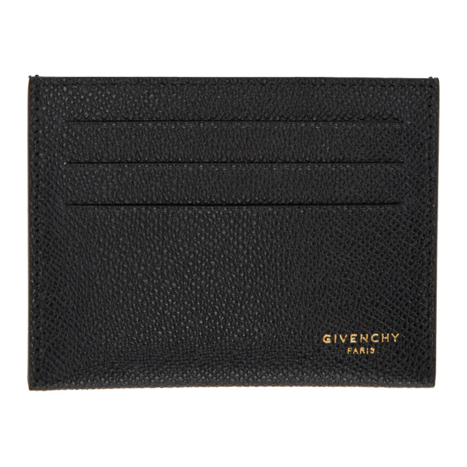 GIVENCHY GIVENCHY BLACK CALFSKIN CARD HOLDER