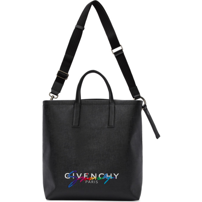 GIVENCHY GIVENCHY BLACK RAINBOW SIGNATURE TOTE