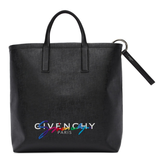 GIVENCHY GIVENCHY BLACK RAINBOW SIGNATURE TOTE
