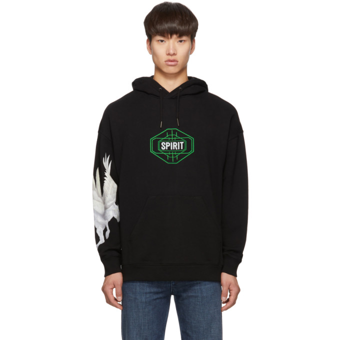 Click to view more detailed imagery on our partner's website Givenchy Black Men's Spirit Hoodie In 001-Black