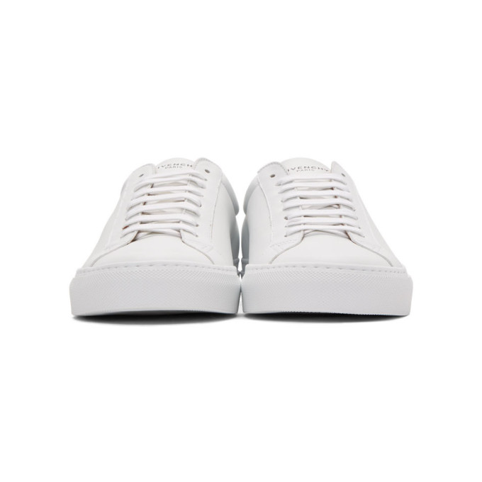 GIVENCHY GIVENCHY WHITE AND SILVER URBAN STREET SNEAKERS