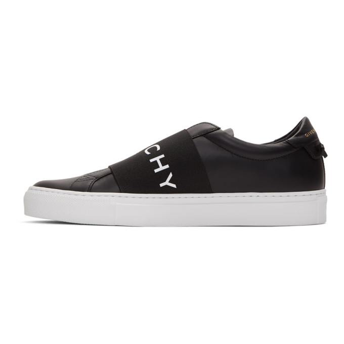 GIVENCHY GIVENCHY BLACK AND WHITE ELASTIC URBAN STREET SNEAKERS