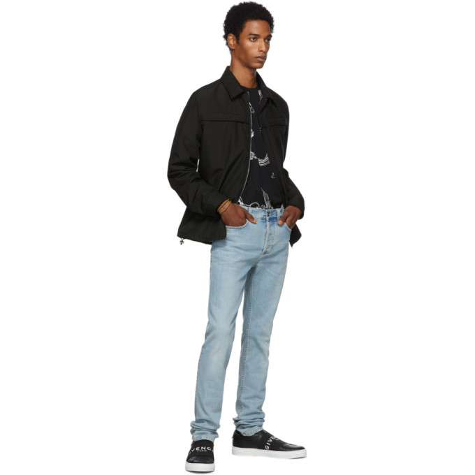 GIVENCHY GIVENCHY BLACK AND WHITE ELASTIC URBAN STREET SNEAKERS