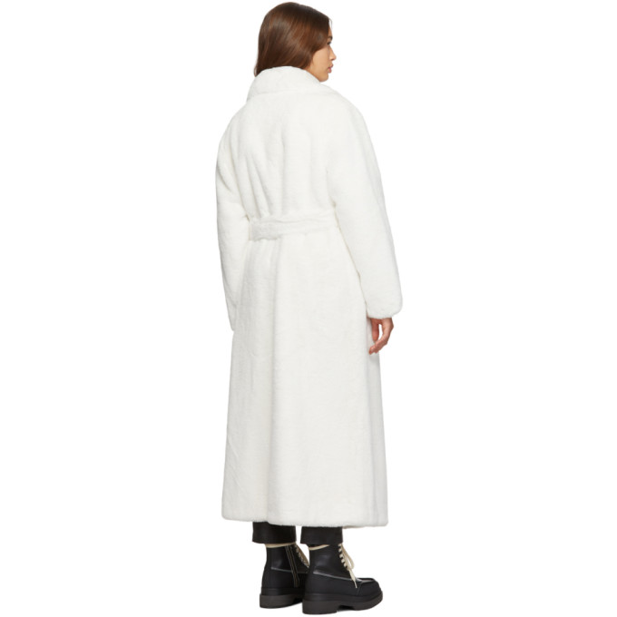 STAND STUDIO STAND STUDIO WHITE LONG FAUSTINE COAT