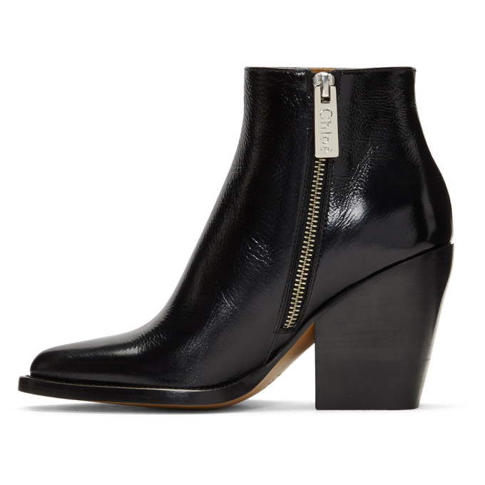 CHLOÉ Black Rylee Ankle Boots