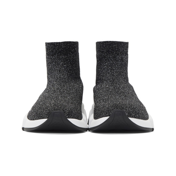 BALENCIAGA Black Lurex Speed Sneakers