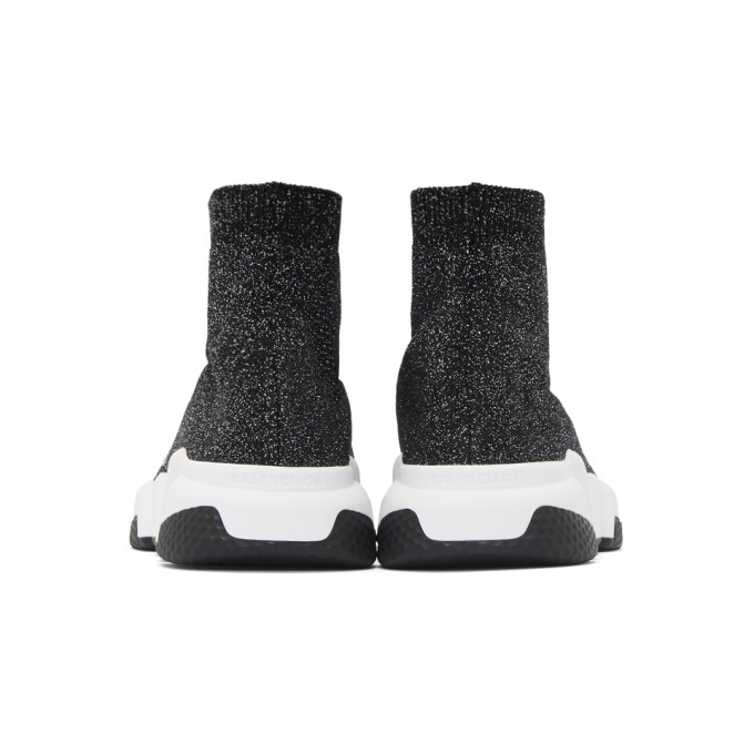 BALENCIAGA Black Lurex Speed Sneakers